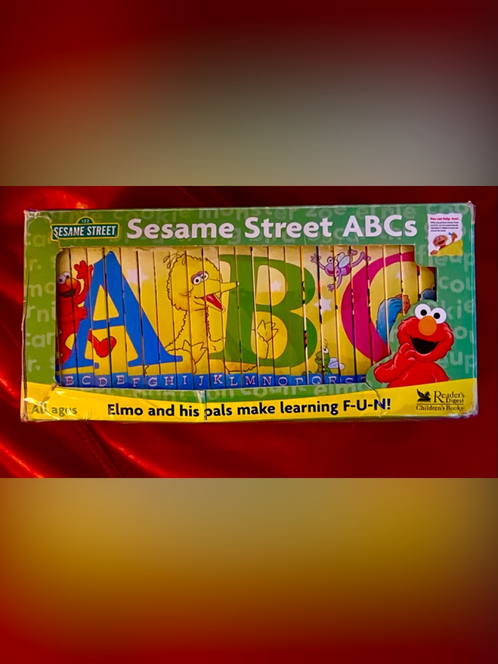 SESAME STREET ABCs 26 Interlocking Alphabet Board Books Set VG IN BOX…& MORE!!
